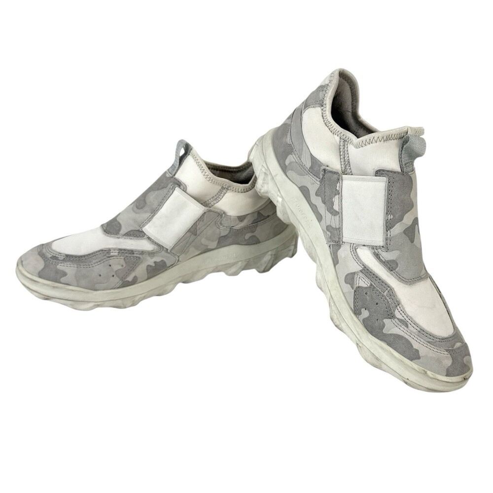 ECCO Sneakers Fluidform Women EU 38 US 7-7.5 White/Gray Camouflage Low Slip On